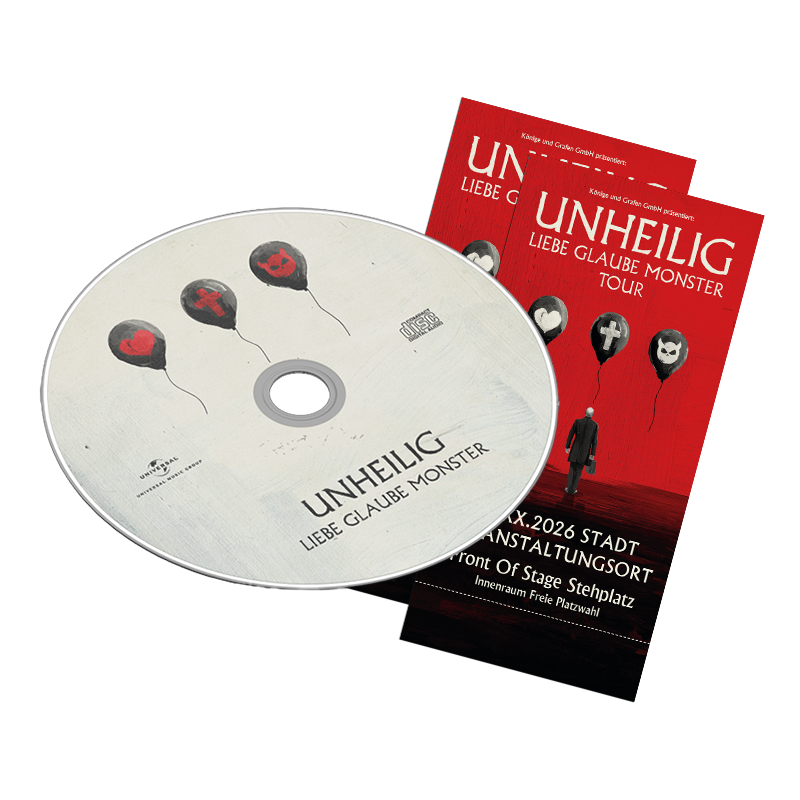Unheilig "Liebe Glaube Monster" – CD und zwei Tickets