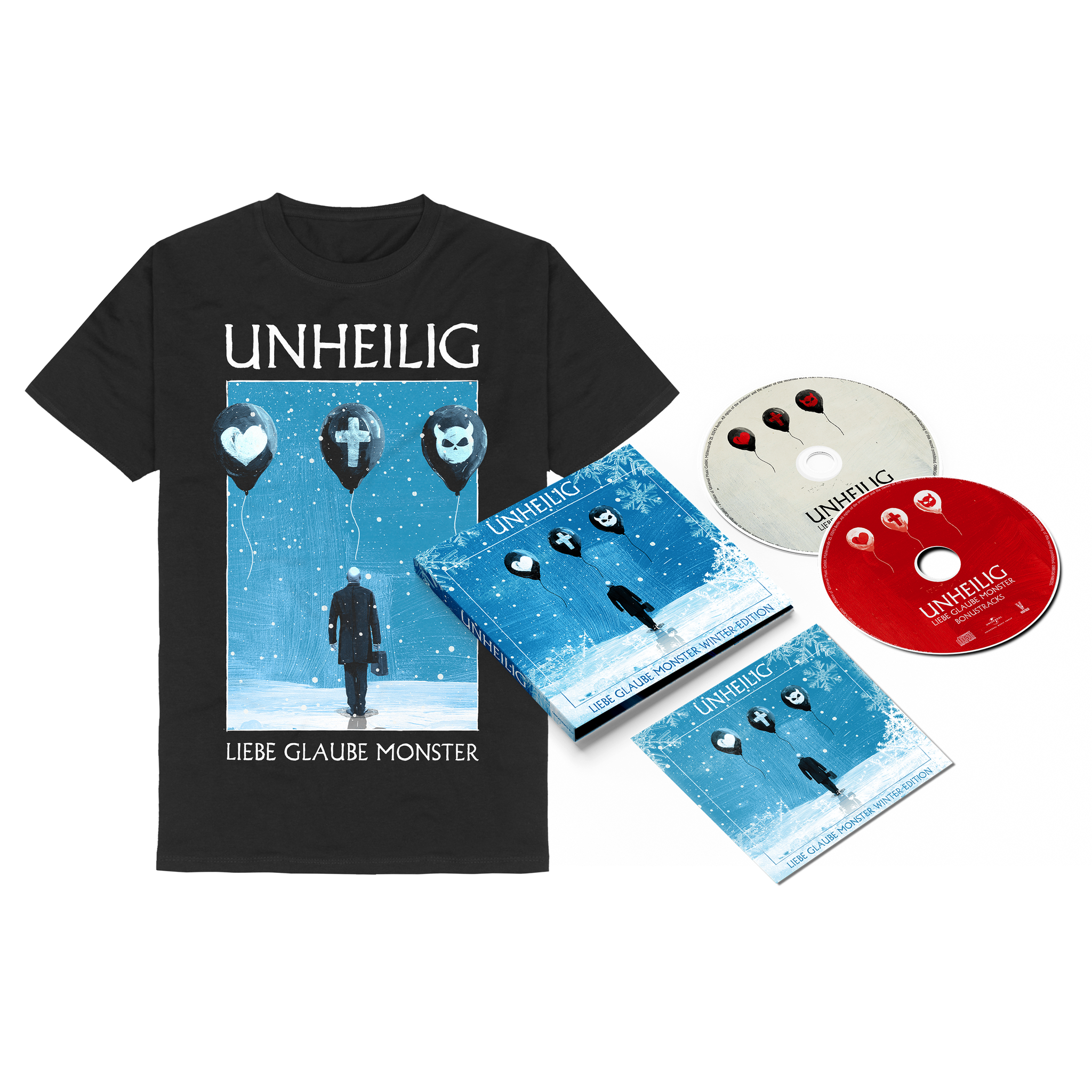 Unheilig LIEBE GLAUBE MONSTER WINTER EDITION + T-SHIRT 458243