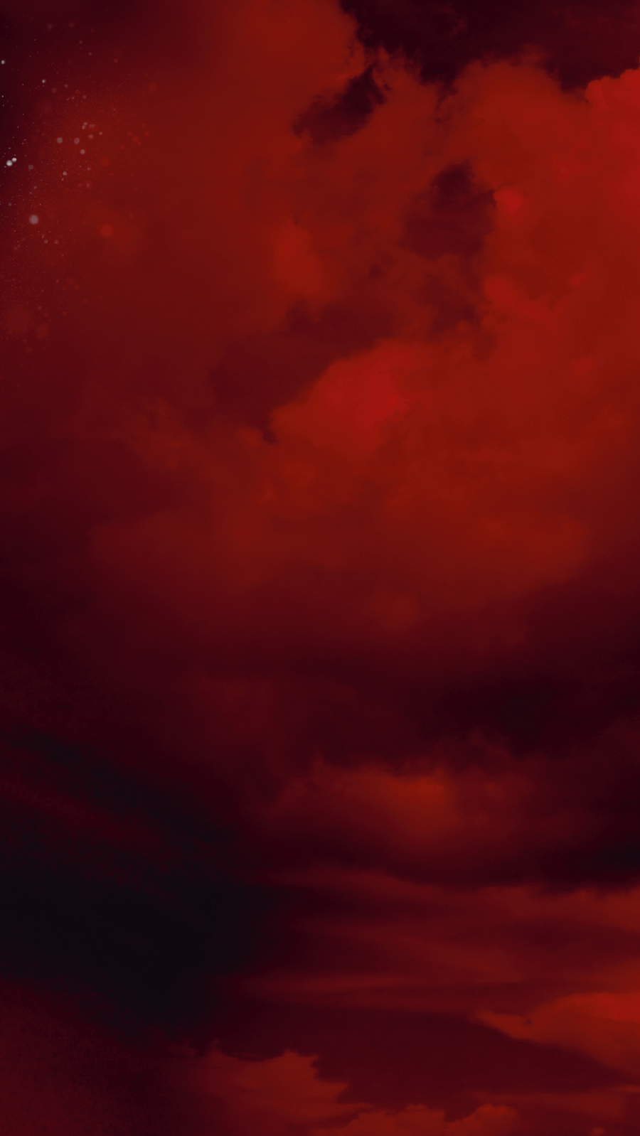 rote dunkle Wolken als Hintergrundbild für mobile Geräte